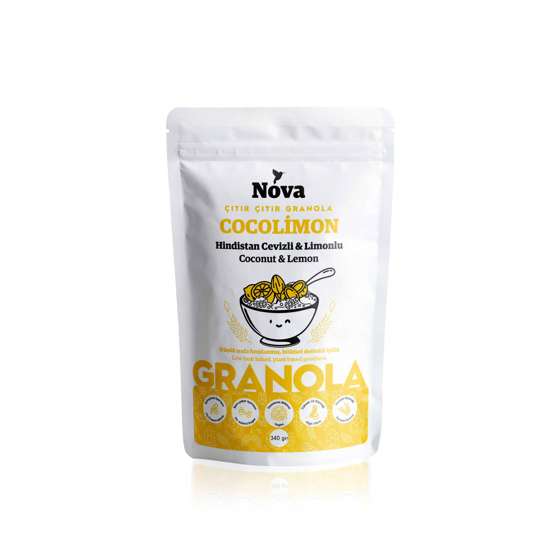 ''Cocolimon'' Hindistan Cevizli ve Limonlu Granola - 340 Gr.