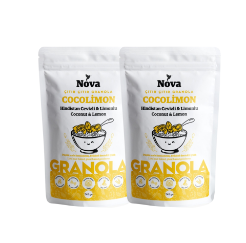 ''Cocolimon'' Hindistan Cevizli ve Limonlu Granola - 340 Gr. 2'li Paket