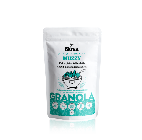 ''Muzzy'' Kakao, Muz ve Fındıklı Granola - 340 G.