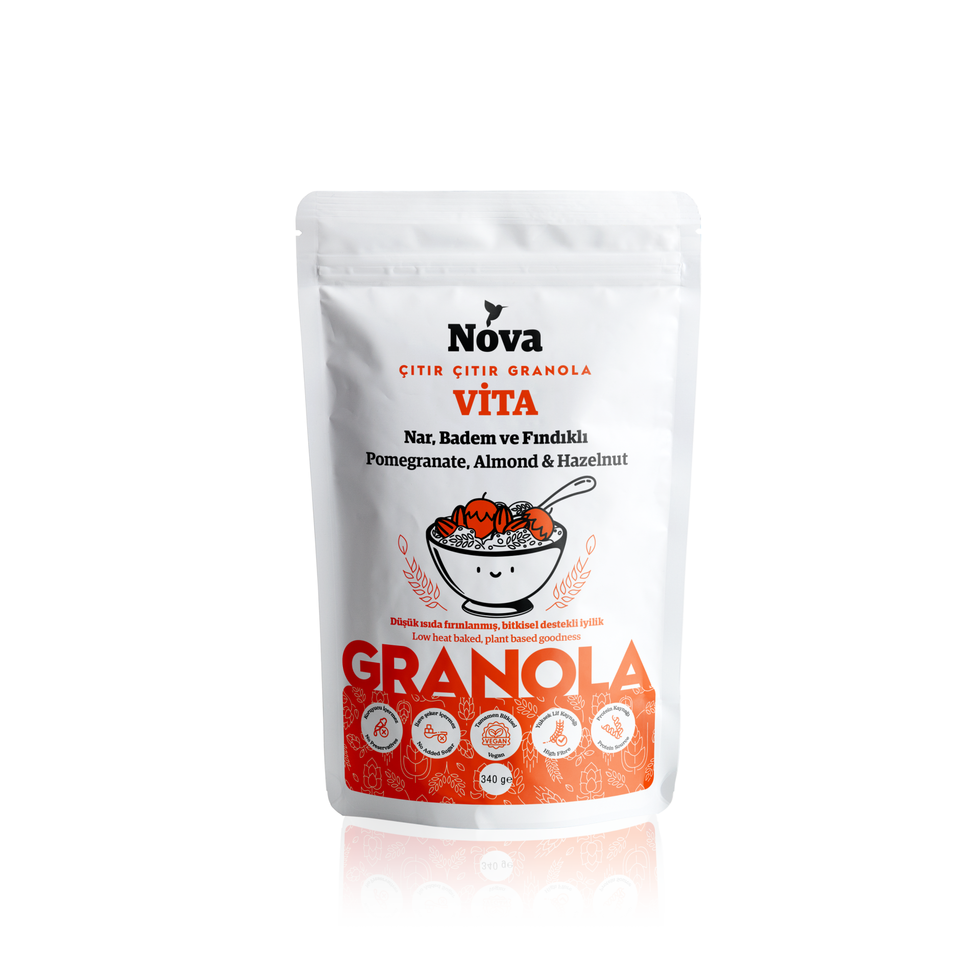 ''Vita'' Nar, Badem ve Fındıklı Granola - 340 Gr.