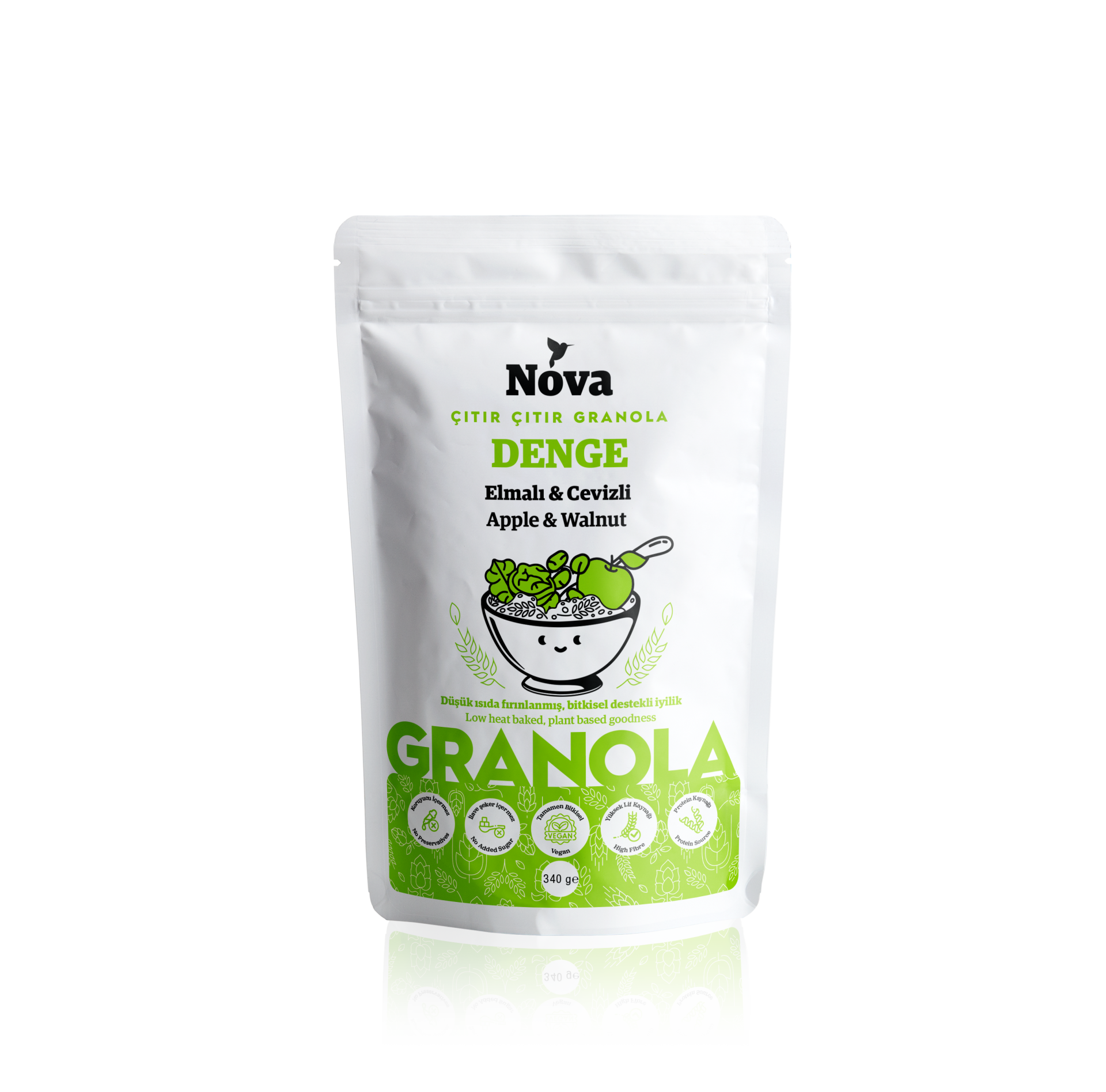 ''Denge'' Elmalı ve Cevizli Granola - 340 Gr.