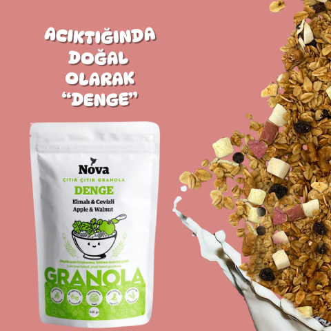 ''Denge'' Elmalı ve Cevizli Granola - 340 Gr.