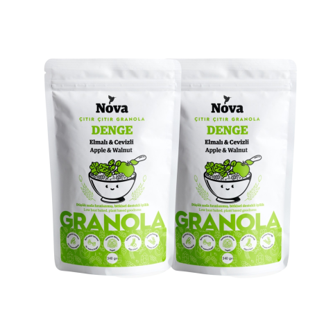 ''Denge'' Elmalı ve Cevizli Granola - 340 Gr. 2'li Paket