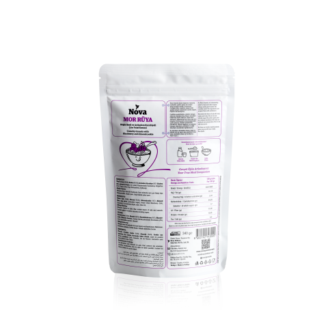 ''Mor Rüya'' Böğürtlenli ve Acıbadem Kurabiyeli Granola - 340 G.